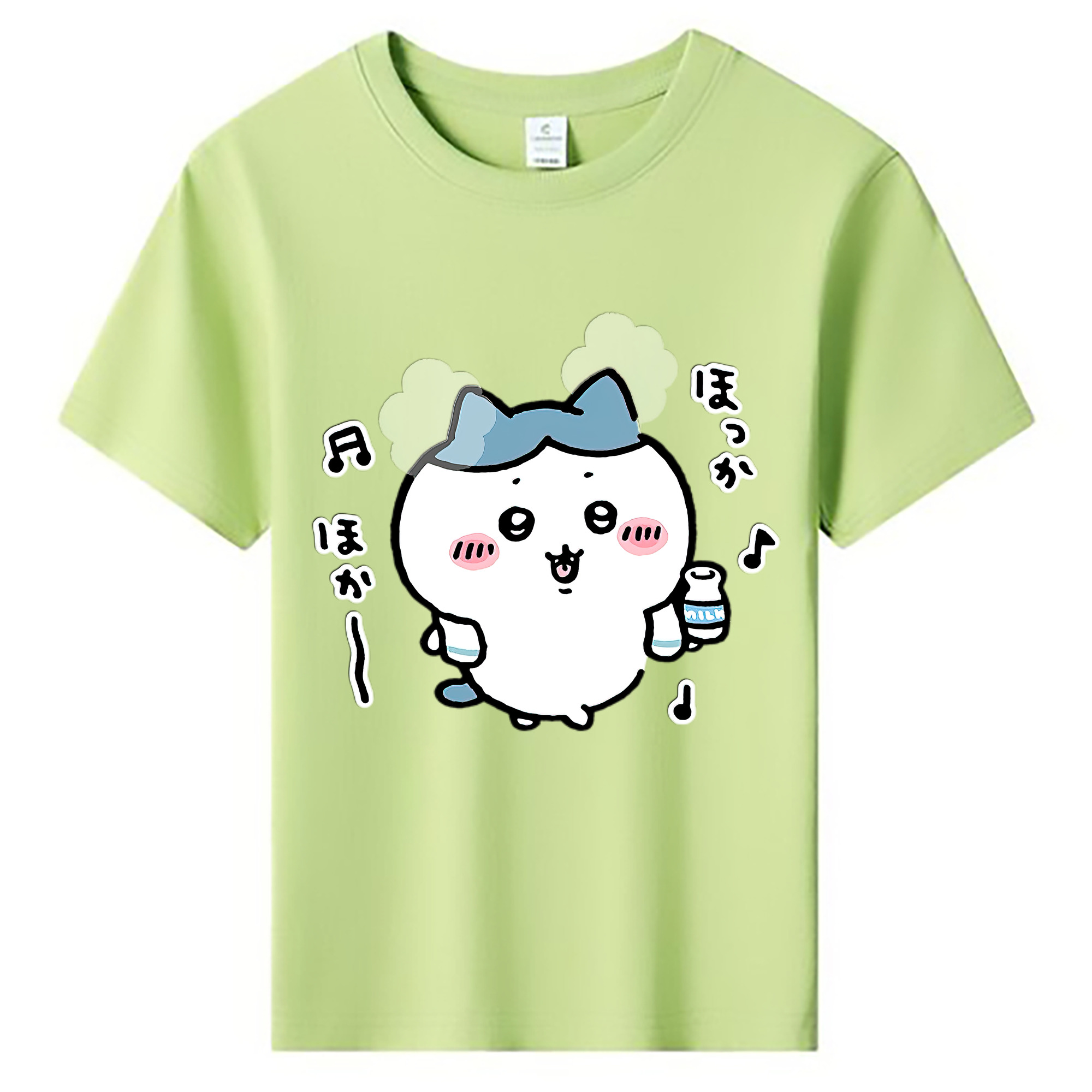（画像用） ちいかわ ハチワレ Chii-kawa hachiware 綿100％キッズTシャツ（フロントプリント）